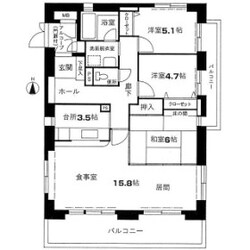 けやき通り北十番館の物件間取画像